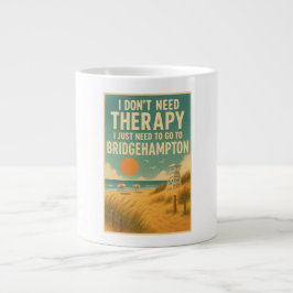 Ich brauche keine Therapie, ich brauche nur Bridge Jumbo-Tasse