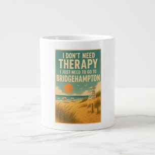 Ich brauche keine Therapie, ich brauche nur Bridge Jumbo-Tasse