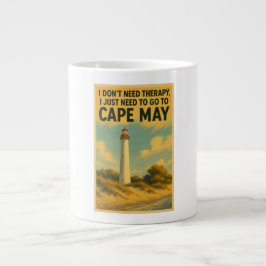 Ich brauche keine Therapie, ich brauche nur Cape M Jumbo-Tasse