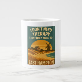 Ich brauche keine Therapie, ich brauche nur East H Jumbo-Tasse