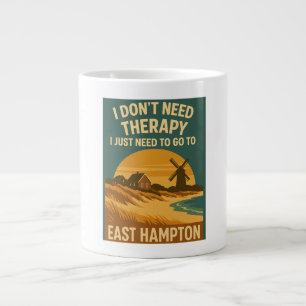 Ich brauche keine Therapie, ich brauche nur East H Jumbo-Tasse
