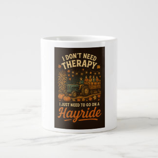 Ich brauche keine Therapie, ich brauche nur eine H Jumbo-Tasse