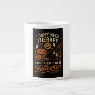 Ich brauche keine Therapie, ich brauche nur Hallow Jumbo-Tasse
