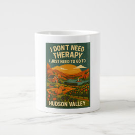 Ich brauche keine Therapie, ich brauche nur Hudson Jumbo-Tasse