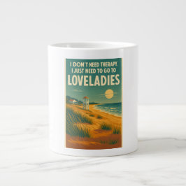 Ich brauche keine Therapie, ich brauche nur Lovela Jumbo-Tasse