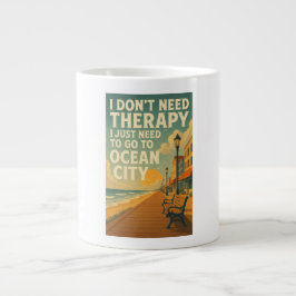 Ich brauche keine Therapie, ich brauche nur Ocean  Jumbo-Tasse