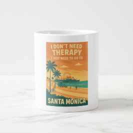 Ich brauche keine Therapie, ich brauche nur Santa  Jumbo-Tasse