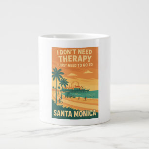 Ich brauche keine Therapie, ich brauche nur Santa Jumbo-Tasse
