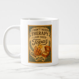 Ich brauche keine Therapie, ich brauche nur Topaz Jumbo-Tasse