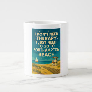 Ich brauche keine Therapie, ich brauche Southampto Jumbo-Tasse