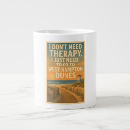 Ich brauche keine Therapie, ich brauche West Hampt Jumbo-Tasse