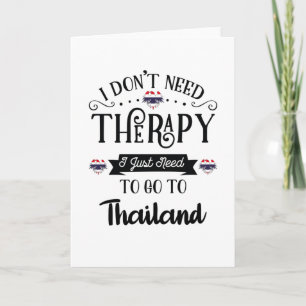 Ich brauche keine Therapie, ich muss einfach nach  Karte