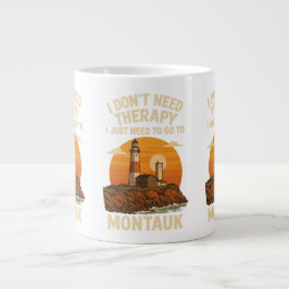 Ich brauche keine Therapie, ich muss nach Montauk. Jumbo-Tasse