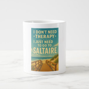 Ich brauche keine Therapie, ich muss nach Saltaire Jumbo-Tasse