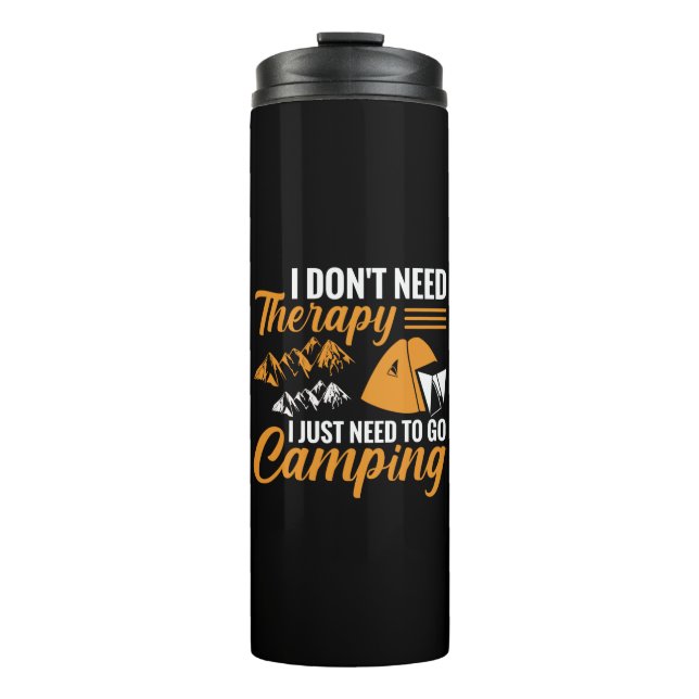 Ich brauche keine Therapie, ich muss nur ins Campi Thermosbecher (Vorderseite)