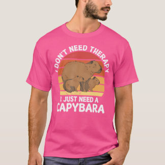 Ich brauche keine Therapie nur Capybara Capybara T-Shirt