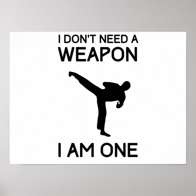 Ich brauche keine Waffe Poster (Vorne)