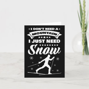 Ich brauche keinen Berg, den ich nur schneeüberque Karte