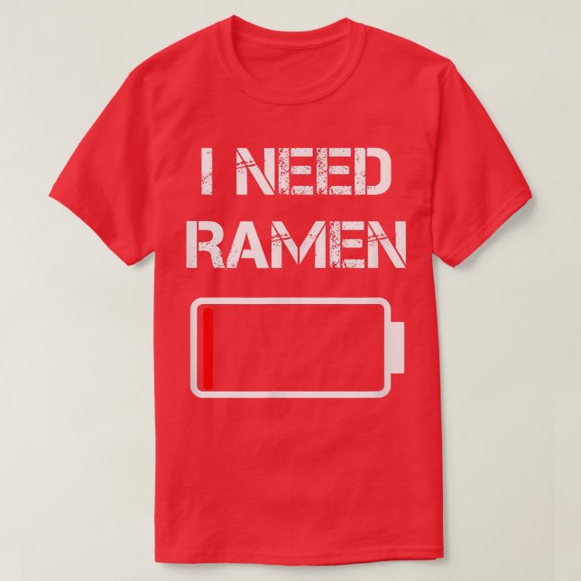Ich brauche Männer Japan Anime Funny Nodle Liebe R T-Shirt (Design vorne)