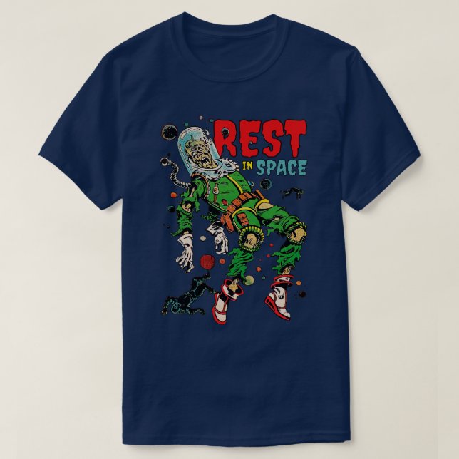 Ich brauche mehr Erholung im Weltraum T-Shirt (Design vorne)