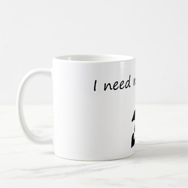 Ich brauche mehr Platz - ein lustiger Astronaut Kaffeetasse (Links)