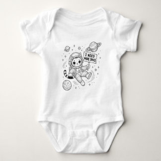 Ich brauche mehr Platz Lustige Katzen-Astronautin Baby Strampler