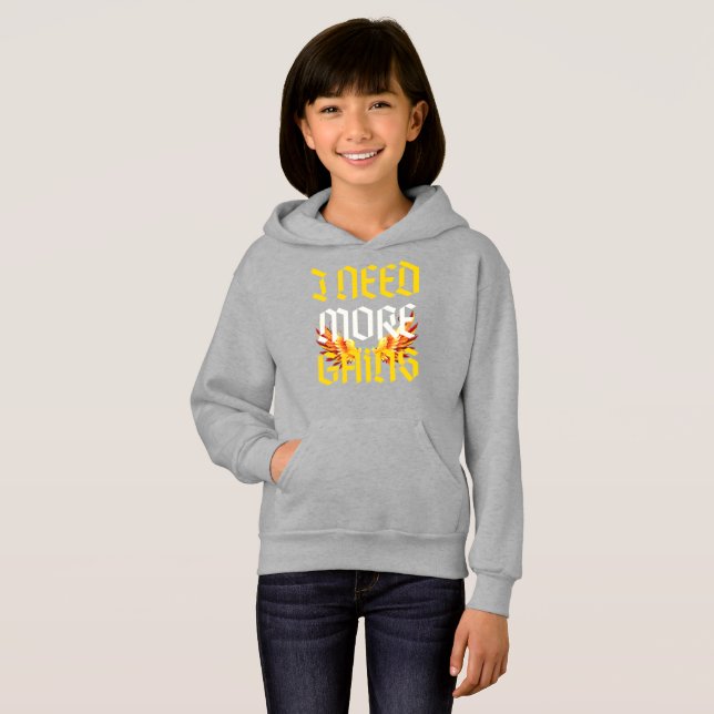 Ich brauche mehr Slogan mit fenix Hoodie (Vorne ganz)