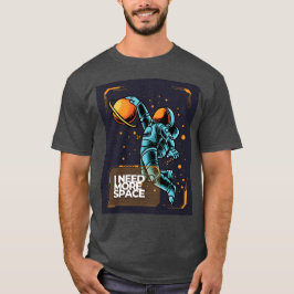 Ich brauche mehr Weltraum-Astronauten-T-Shirt T-Shirt