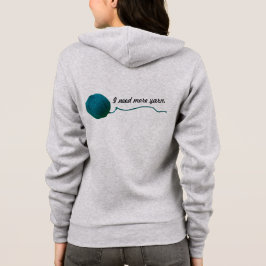 Ich brauche mehr Yarn Strick Crochet Crafts Hoodie