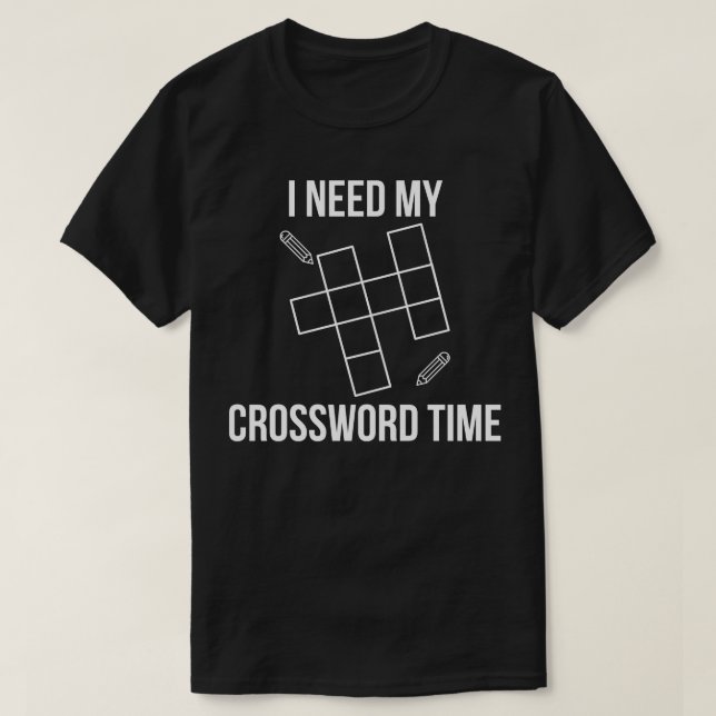 Ich brauche meine Kreuzwortzeit T-Shirt (Design vorne)