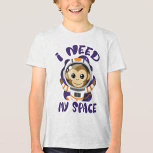Ich brauche meine Weltraum-Astrologen-Affen-Kinder Tri-Blend Shirt