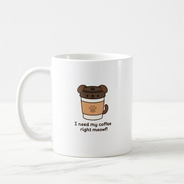 Ich brauche meinen Kaffee, genau aus Holz! - Niedl Kaffeetasse (Links)