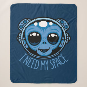 Ich brauche meinen Weltraum Süßer Affe Astronaut Sherpadecke