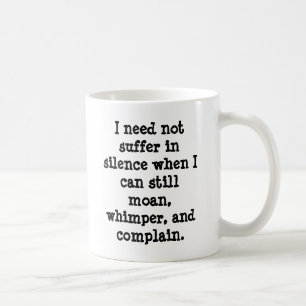Ich brauche nicht zu leiden in der Ruhe, wenn ich Kaffeetasse