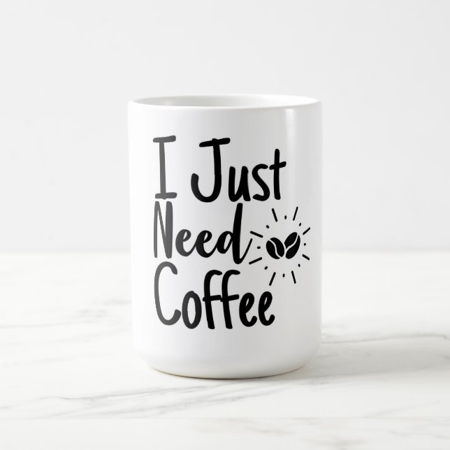 Ich brauche nur Kaffee Kaffeetasse (Mittel)