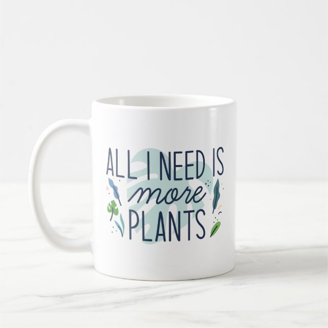 Ich brauche nur mehr Pflanze Kaffeetasse (Links)