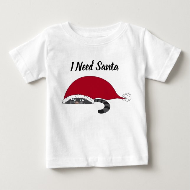 Ich brauche Santa Baby T-shirt (Vorderseite)