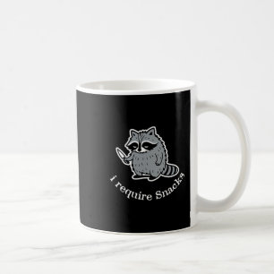 Ich brauche Snacks Raccoon Süße Tier Liebhaber Fra Kaffeetasse