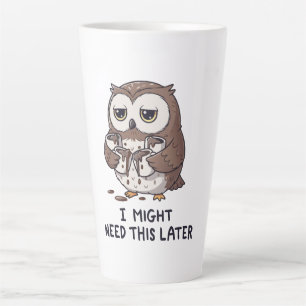 Ich brauche vielleicht später Kaffee - Lustiger Eu Milchtasse