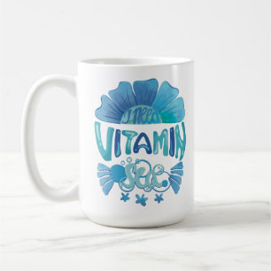 Ich brauche Vitamin Meer: Anruf des Ozeans Kaffeetasse