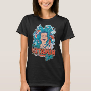 Ich brauche Vitamin Meer Ozeanwelle Koi Fisch Somm T-Shirt