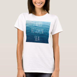 ICH BRAUCHE VITAMIN MEER - T - Shirt mit Meeresgru