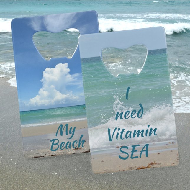 Ich brauche Vitamin Sea Beach Geldbeutel Flaschenöffner (Von Creator hochgeladen)
