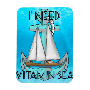 Ich brauche Vitamin-Sea-Boot Magnet