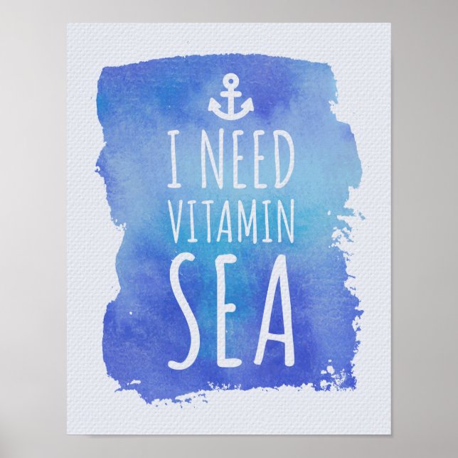 Ich brauche Vitamin Sea Poster (Vorne)