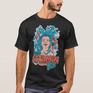 Ich brauche Vitamin Sea Wave Koi Fischsommer T-Shirt