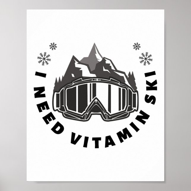 Ich brauche Vitamin Ski Poster (Vorne)