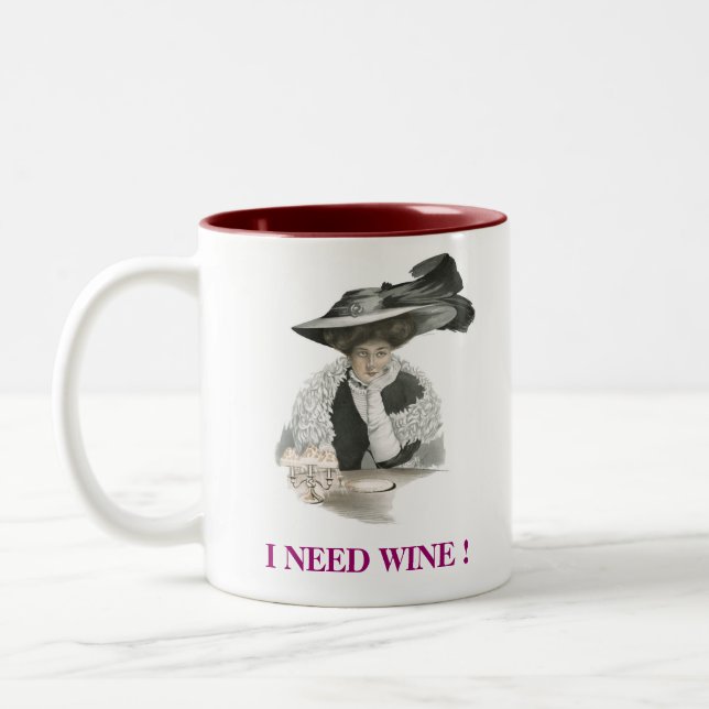 Ich brauche Wein! Tasse (Links)