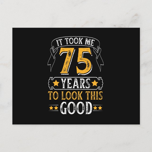 Ich brauchte 75 Jahre, um dieses gute Design zu se Postkarte (Vorderseite)