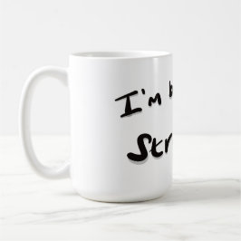 Ich braue eine starke kaffeetasse